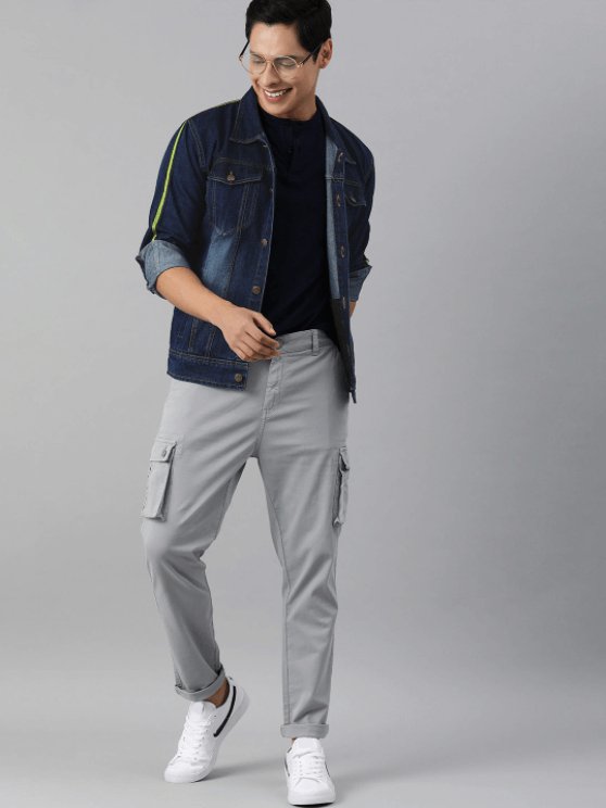 Mens Denim Jacket Dark Blue