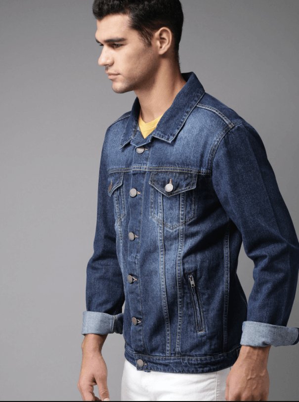 Mens Denim Jacket Dark Blue