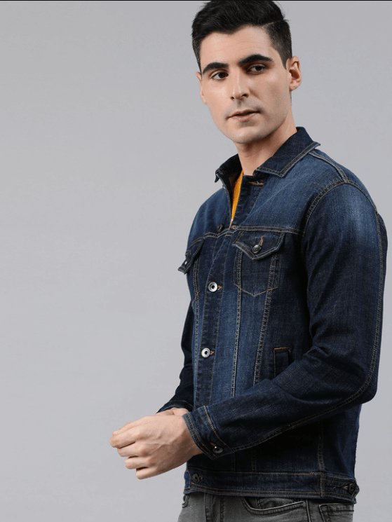 Mens Denim Jacket Dark Blue