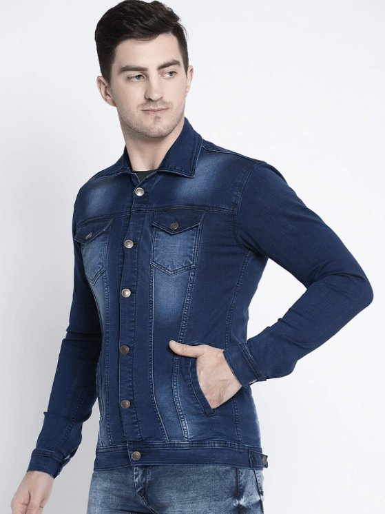 Mens Denim Jacket Dark Blue