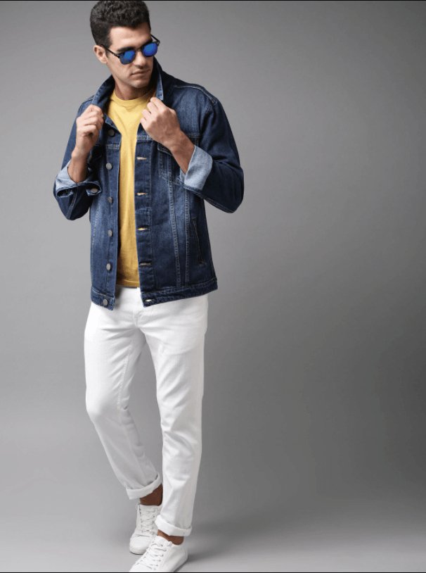 Mens Denim Jacket Dark Blue