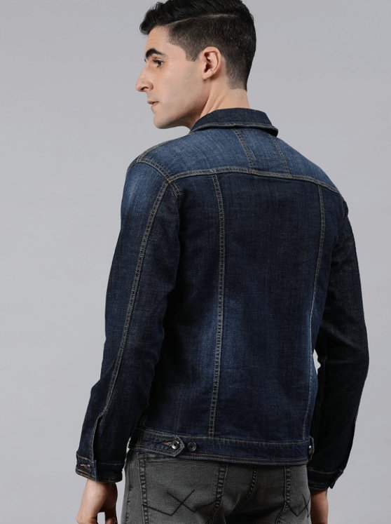 Mens Denim Jacket Dark Blue