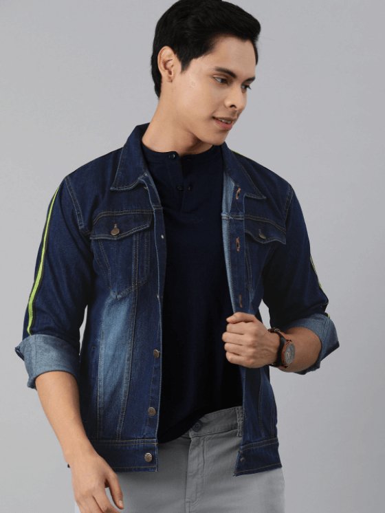 Mens Denim Jacket Dark Blue