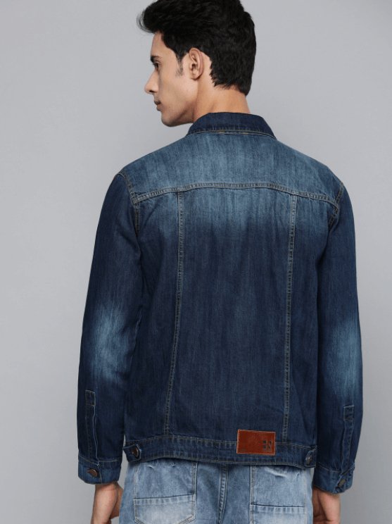Mens Denim Jacket Dark Blue