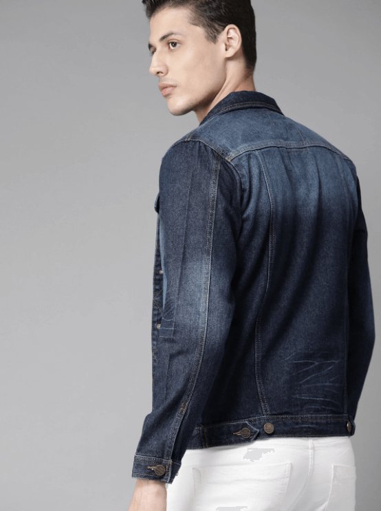 Mens Denim Jacket Dark Blue