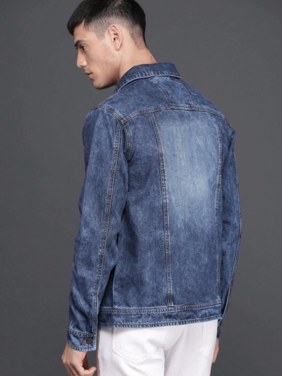 Mens Denim Jacket Dark Blue