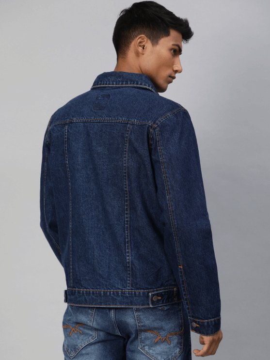 Mens Denim Jacket Dark Blue