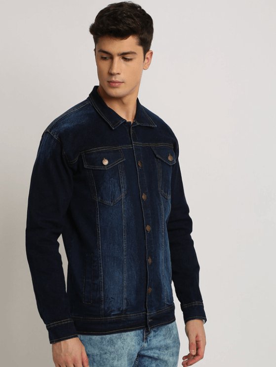 Mens Denim Jacket Dark Blue