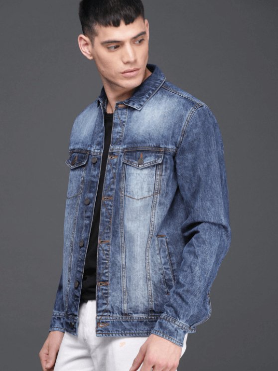 Mens Denim Jacket Dark Blue