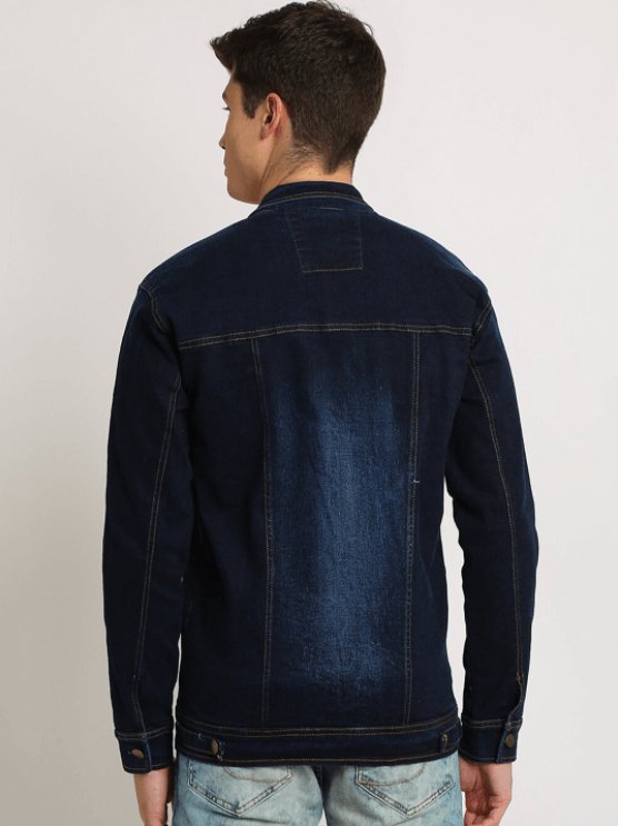 Mens Denim Jacket Dark Blue
