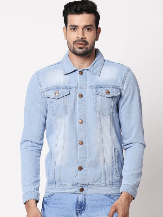Mens Denim Jacket Light Blue