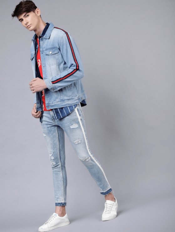 Mens Denim Jacket Light Blue