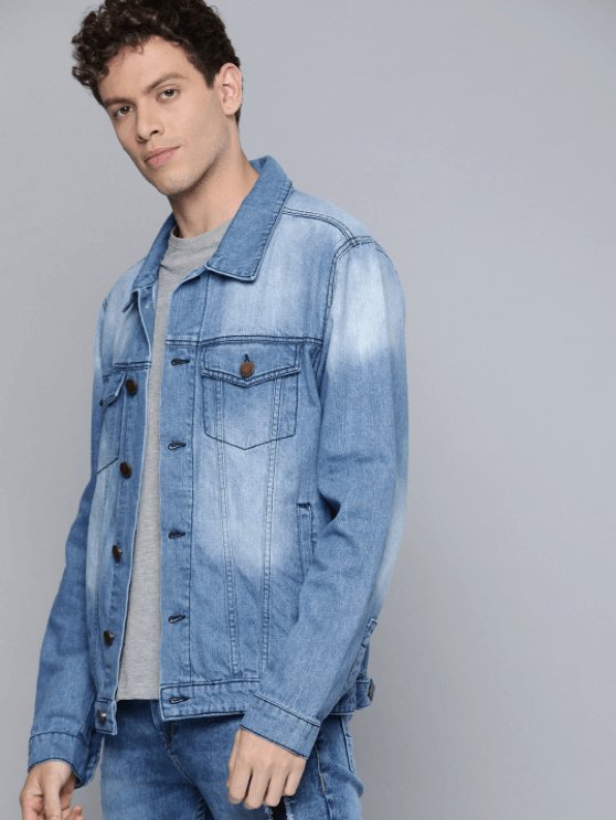 Mens Denim Jacket Light Blue