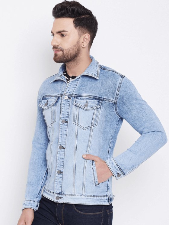 Mens Denim Jacket Light Blue