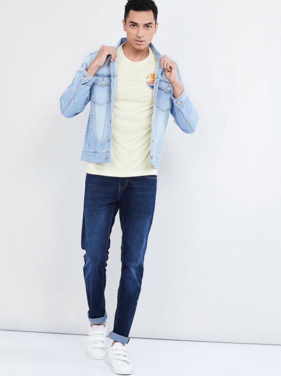 Mens Denim Jacket Light Blue
