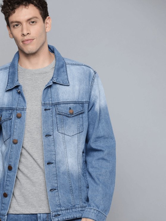 Mens Denim Jacket Light Blue
