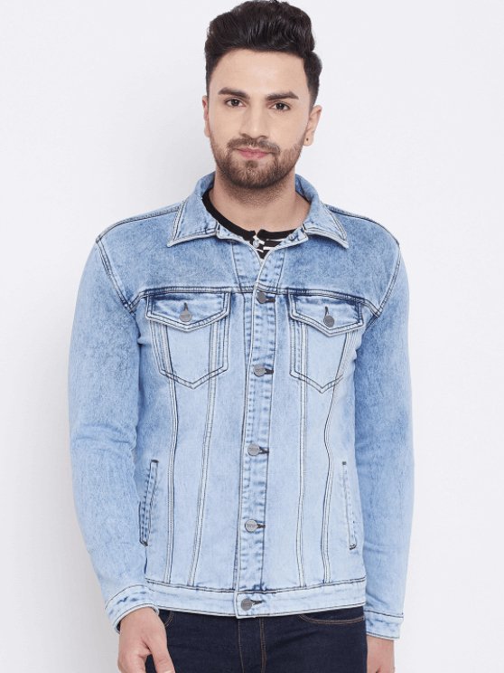 Mens Denim Jacket Light Blue