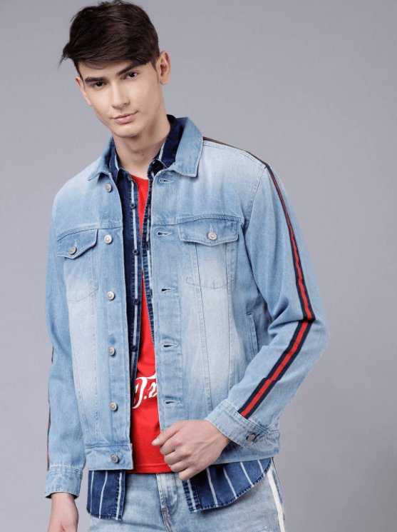 Mens Denim Jacket Light Blue