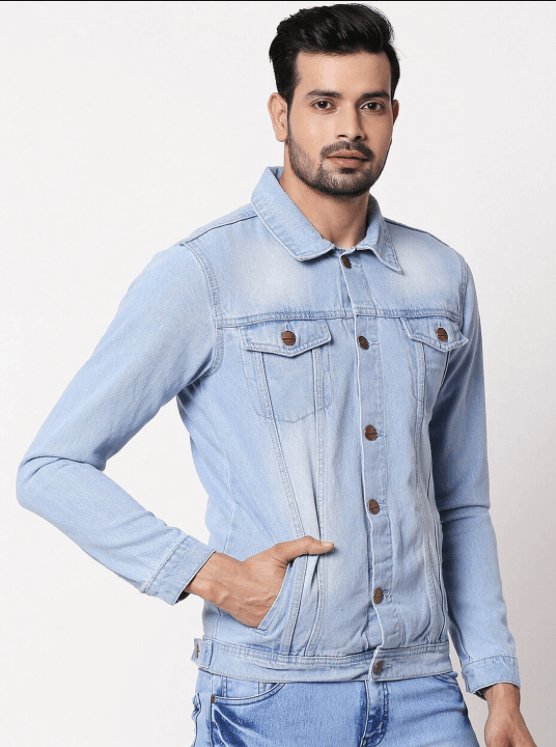 Mens Denim Jacket Light Blue