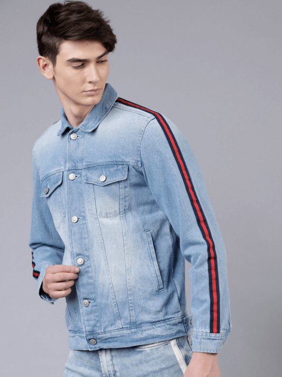Mens Denim Jacket Light Blue