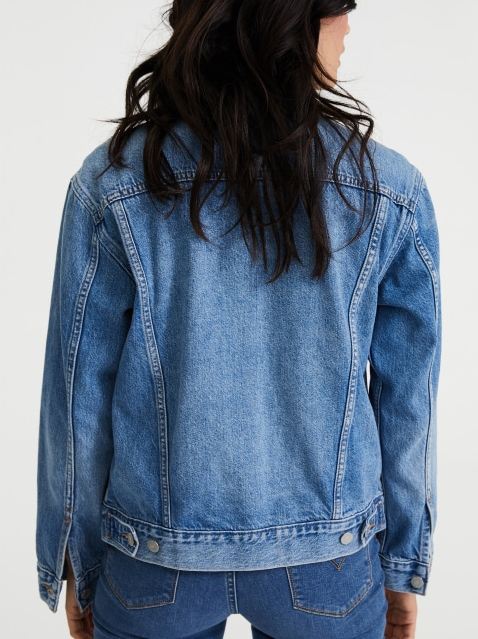 Organic Blue Womens Jacket - HARCHIZ - Denim Jackets - 